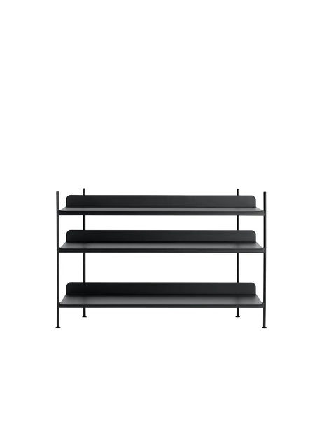 Compile Shelving System, configuration 2 fra Muuto - Black - Jacobsen Plus
