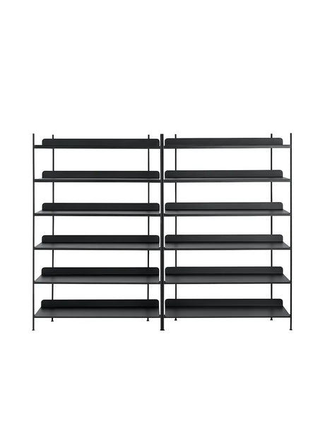 Compile Shelving System, configuration 8 fra Muuto - Black - Jacobsen Plus