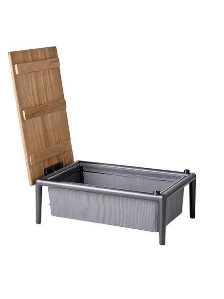 Conic Box bord fra Cane-line - Light grey - Jacobsen Plus
