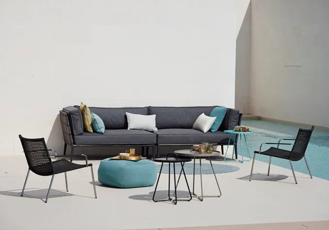 Conic 2 pers. Modulsofa, højre inkl. hyndesæt fra Cane-line - 2 - Jacobsen Plus