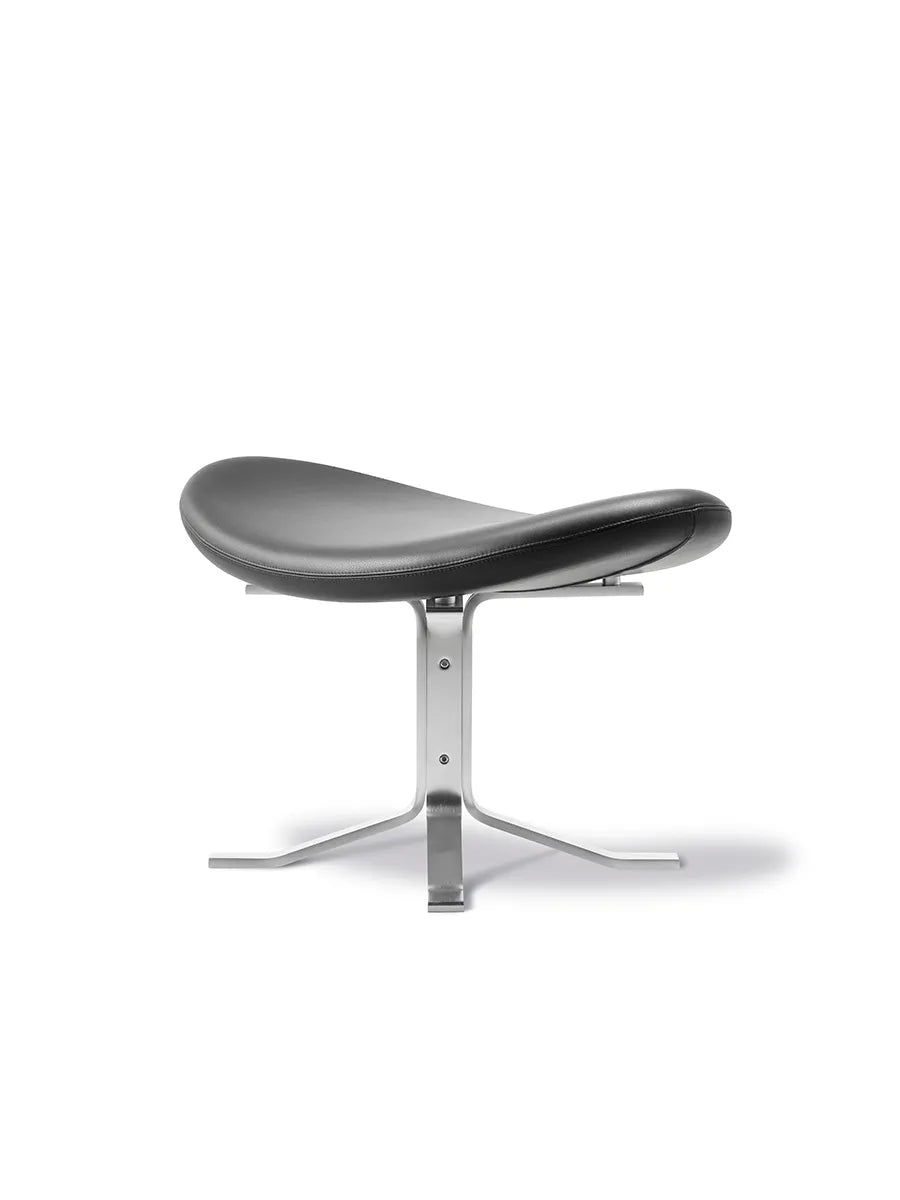 Corona Skammel, sort læder fra Erik Jørgensen