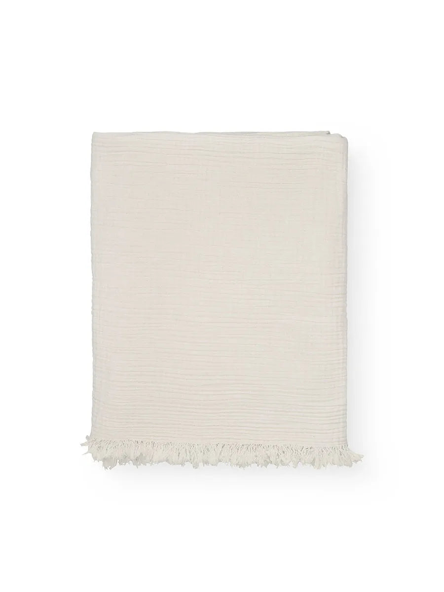 Cotton throw, Pure Ecru fra Aiayu - 1 - Jacobsen Plus