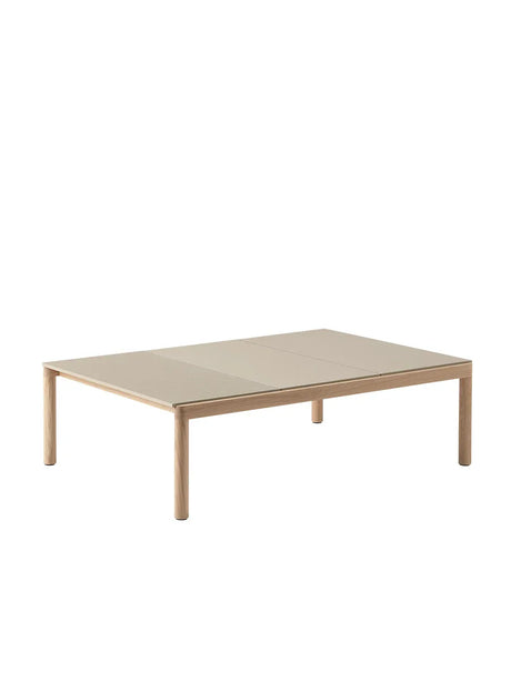 Couple Coffee Table, 120 x 84 cm fra Muuto - Sand - Oak / Wavy - Jacobsen Plus