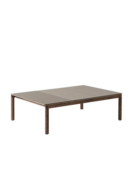 Couple Coffee Table, 120 x 84 cm fra Muuto - Taupe - Dark Oiled Oak / Wavy - Jacobsen Plus