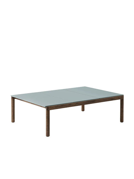 Couple Coffee Table, 120 x 84 cm fra Muuto - Pale Blue - Dark Oiled Oak / Plain - Jacobsen Plus