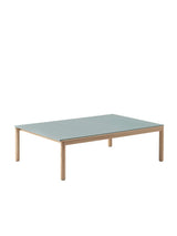 Couple Coffee Table, 120 x 84 cm fra Muuto - Pale Blue - Oak / Plain - Jacobsen Plus
