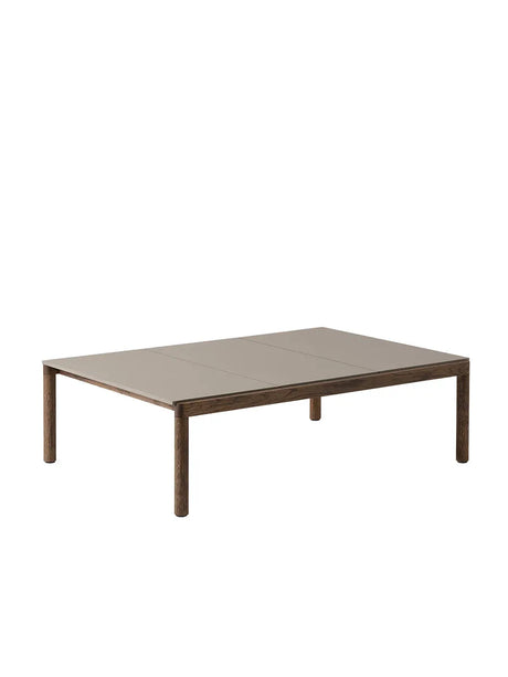 Couple Coffee Table, 120 x 84 cm fra Muuto - Taupe - Dark Oiled Oak / Plain - Jacobsen Plus