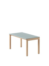 Couple Coffee Table, 40 x 84 cm fra Muuto - Pale Blue - Oak / Plain - Jacobsen Plus
