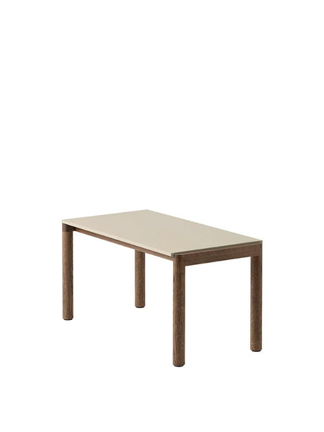 Couple Coffee Table, 40 x 84 cm fra Muuto - Sand - Dark Oiled Oak / Plain - Jacobsen Plus