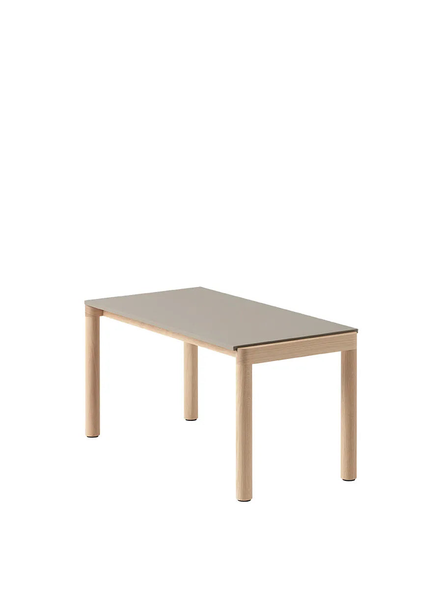 Couple Coffee Table, 40 x 84 cm fra Muuto - Taupe - Oak / Plain - Jacobsen Plus