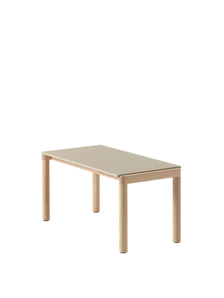 Couple Coffee Table, 40 x 84 cm fra Muuto - Sand - Oak / Wavy - Jacobsen Plus