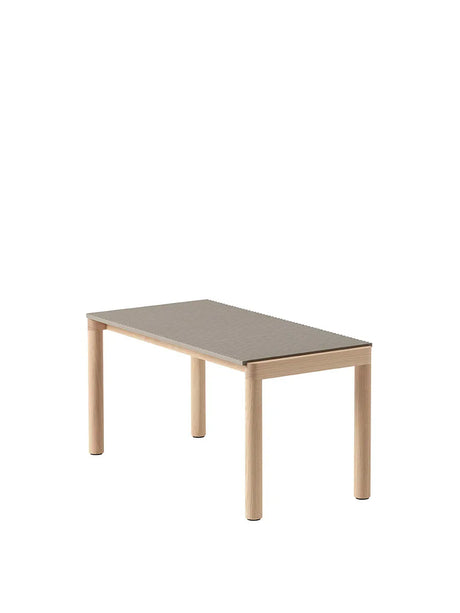 Couple Coffee Table, 40 x 84 cm fra Muuto - Taupe - Oak / Wavy - Jacobsen Plus