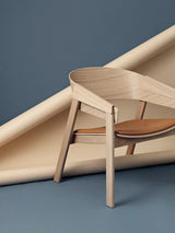 Cover Lounge Chair, oak w. cognac leather fra Muuto - 3 - Jacobsen Plus