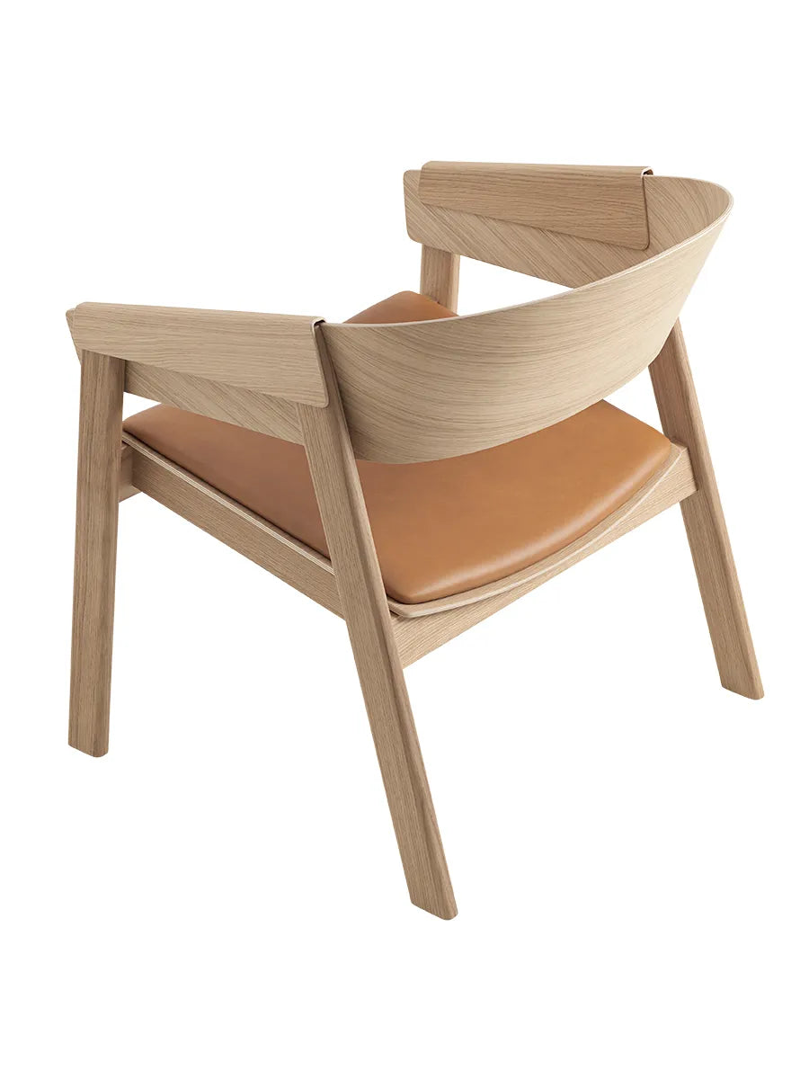Cover Lounge Chair, oak w. cognac leather fra Muuto - 4 - Jacobsen Plus