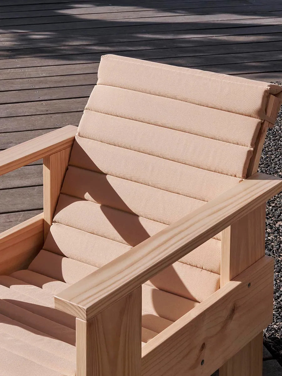 Quilted sædehynde til Crate Loungechair, Beige fra Hay