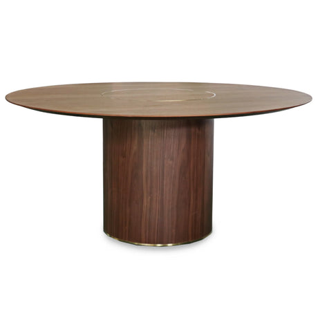 Crawford rundt spisebord 1, Ø160cm, valnød fra Stellar Works - 1 - Jacobsen Plus