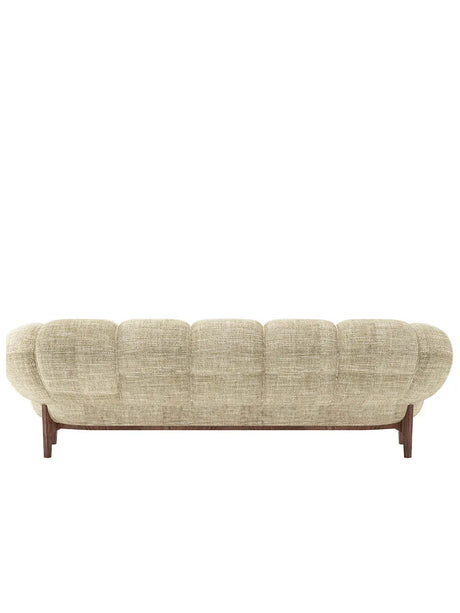 Croissant Sofa 3-seater, fabric fra GUBI - Prisgruppe 1 / Massiv olieret egetræ - Jacobsen Plus