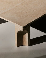 Doric Coffee Table 80 x 80 cm, Neutral White Travertine fra GUBI - 3 - Jacobsen Plus