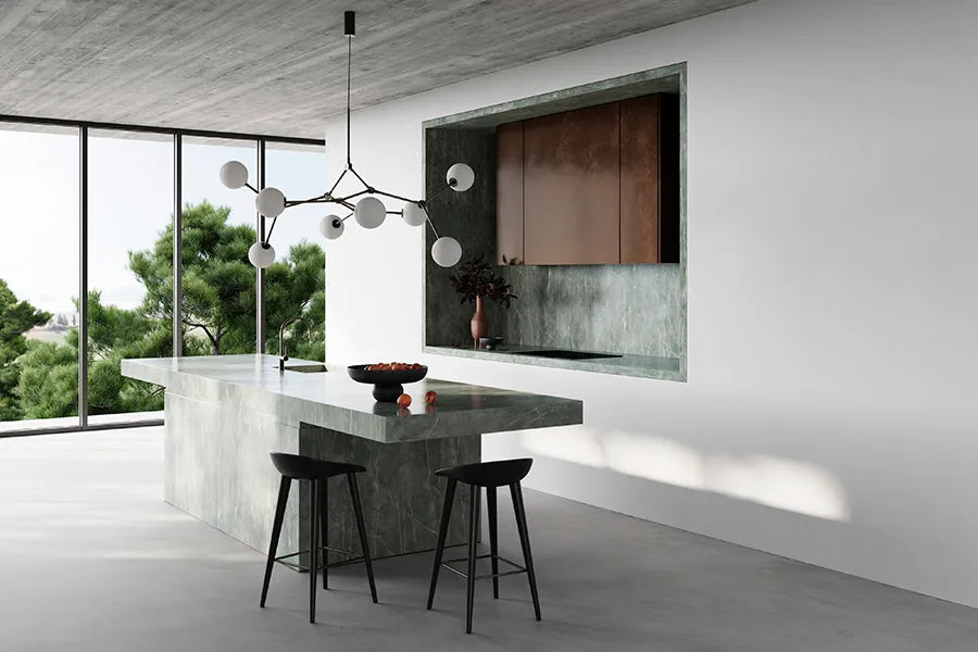 Drop Bulp Chandelier, grey fra 101 Copenhagen