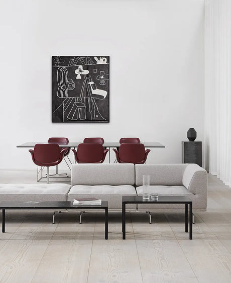 Piloti Bord, sort marquina fra Fredericia Furniture - 1 - Jacobsen Plus