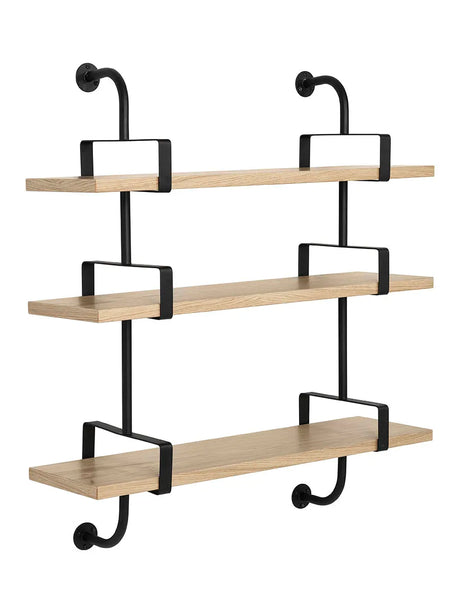 Démon 3 Shelves fra GUBI - L: 215 cm / Sortbejdset ask - Jacobsen Plus