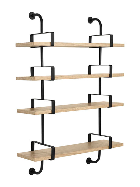 Démon 4 Shelves fra GUBI - L: 215 cm / Sortbejdset ask - Jacobsen Plus