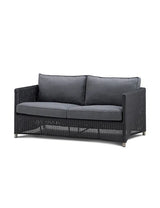Diamond 2 pers Sofa inkl. hynde fra Cane-line - Grafit / Grå Cane-line Natté hynde - Jacobsen Plus