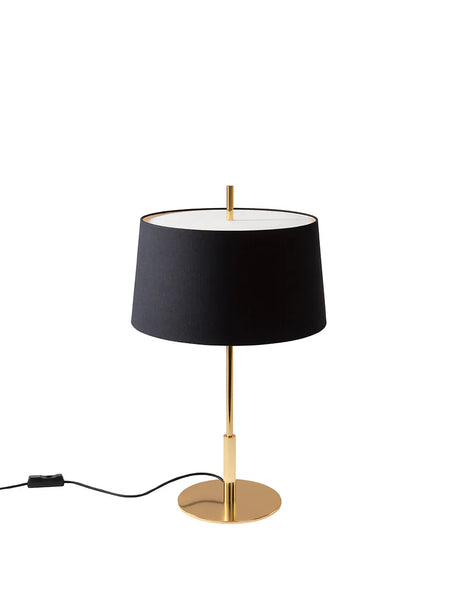 Diana Bordlampe fra Santa and Cole - Black / Shiny gold - Jacobsen Plus