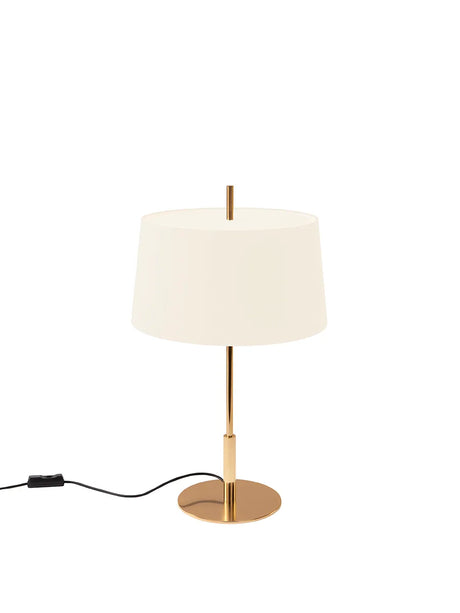 Diana Bordlampe fra Santa and Cole - White / Shiny gold - Jacobsen Plus
