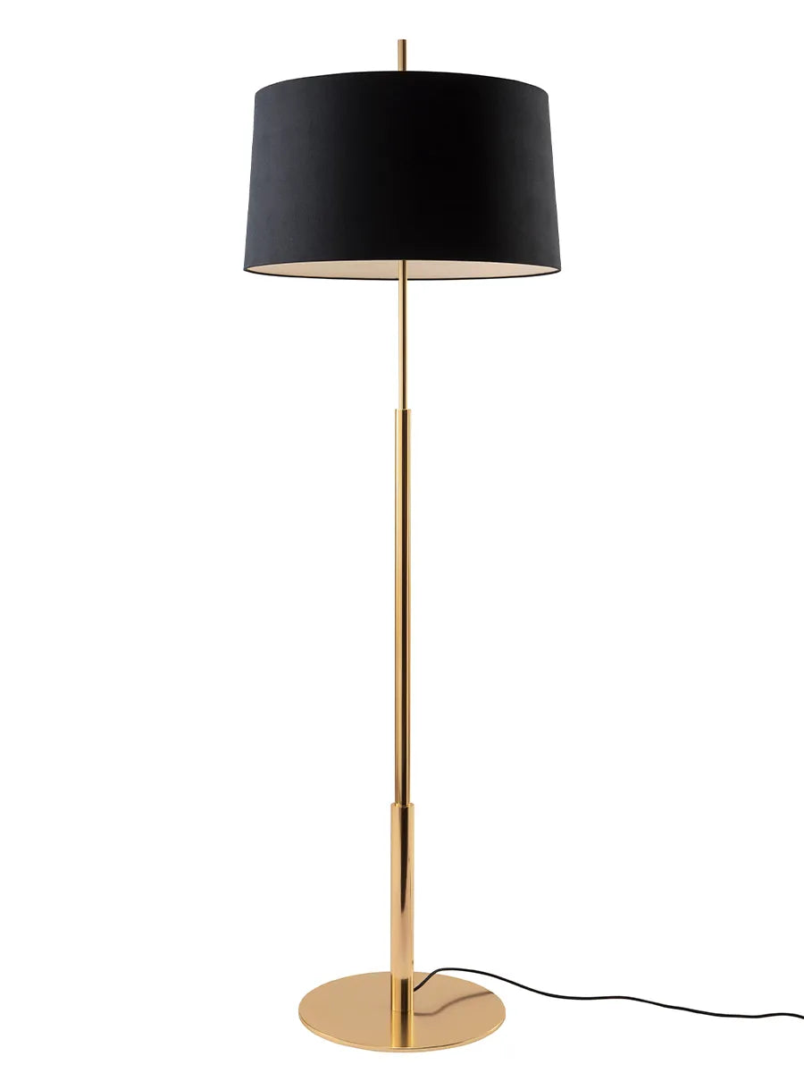 Diana Mayor Gulvlampe fra Santa and Cole - Black / Shiny gold - Jacobsen Plus
