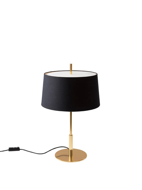 Diana Menor Bordlampe fra Santa and Cole - Black / Shiny gold - Jacobsen Plus