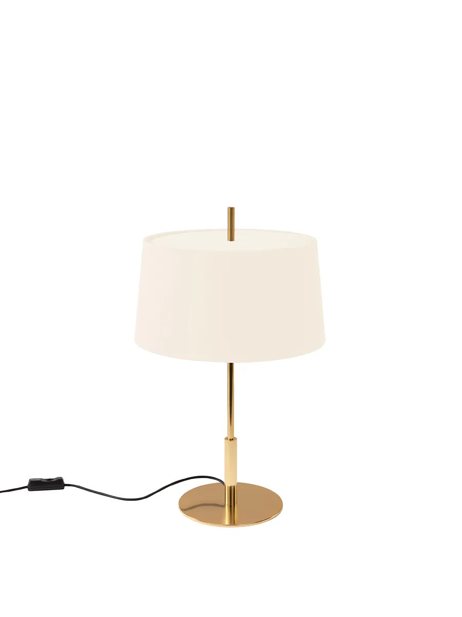 Diana Menor Bordlampe fra Santa and Cole - White / Shiny gold - Jacobsen Plus