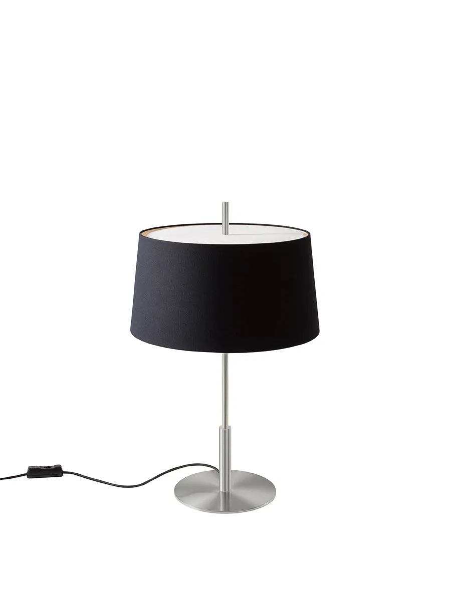 Diana Menor Bordlampe fra Santa and Cole - Black / Satin nickel - Jacobsen Plus