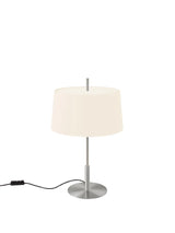 Diana Menor Bordlampe fra Santa and Cole - White / Satin nickel - Jacobsen Plus
