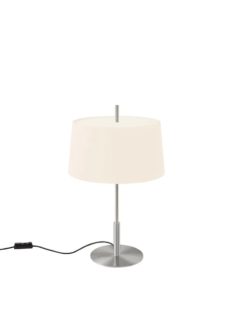 Diana Menor Bordlampe fra Santa and Cole - White / Satin nickel - Jacobsen Plus
