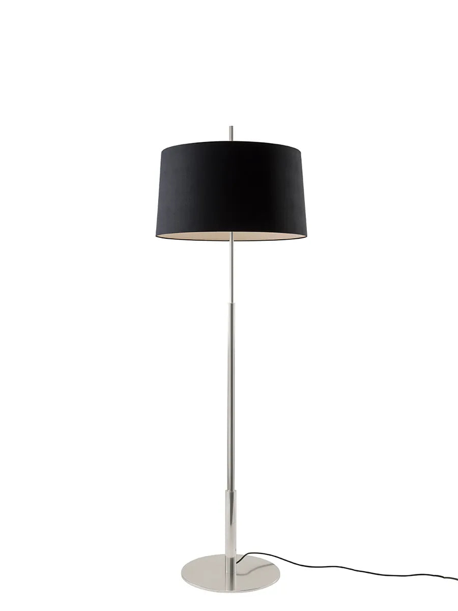 Diana Gulvlampe fra Santa and Cole - Black / Satin nickel - Jacobsen Plus
