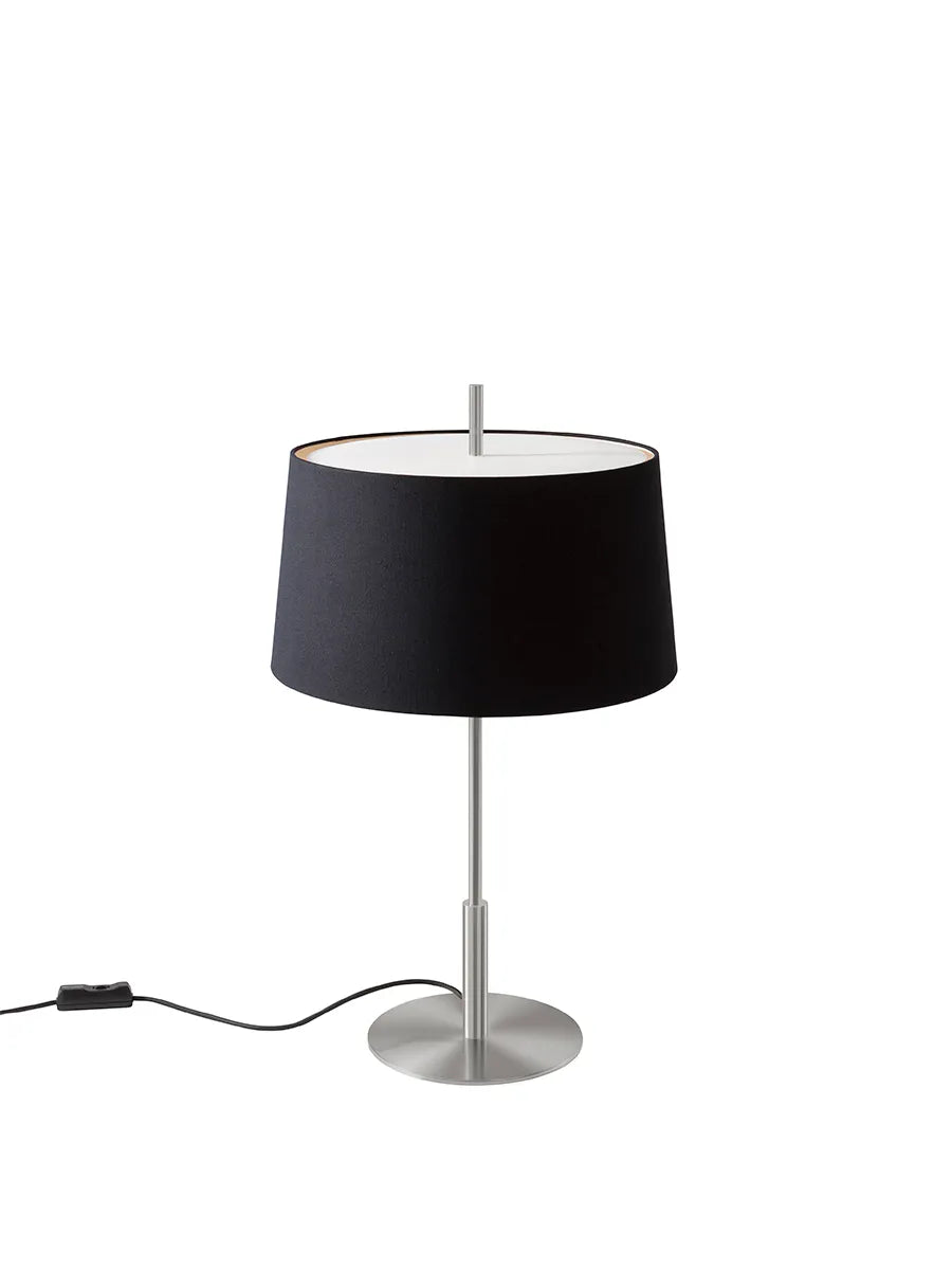 Diana Bordlampe fra Santa and Cole - Black / Satin nickel - Jacobsen Plus