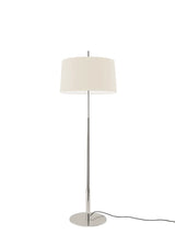 Diana Gulvlampe fra Santa and Cole - White / Satin nickel - Jacobsen Plus