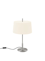 Diana Bordlampe fra Santa and Cole - White / Satin nickel - Jacobsen Plus