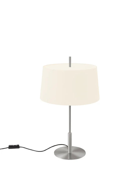 Diana Bordlampe fra Santa and Cole - White / Satin nickel - Jacobsen Plus
