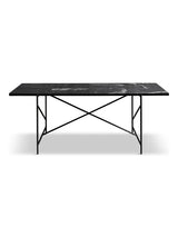 Spisebord 185, sort marmor fra HANDVÄRK - 5 - Jacobsen Plus