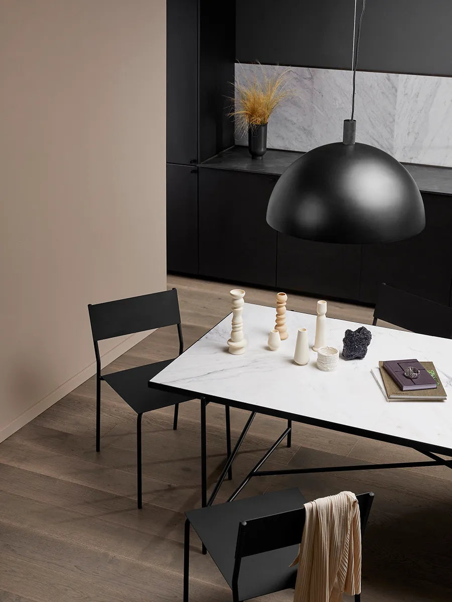 Spisebord 185, hvid marmor fra HANDVÄRK