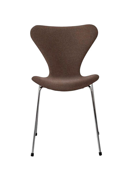 3107 stol, fuldpolstret Divina Melange FV. 260 / krom stel af Arne Jacobsen - 1 - Jacobsen Plus