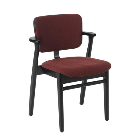 Domus Chair, polstret fra Artek - Black stained birch - Hola 03 - Prestige Black piping - Jacobsen Plus