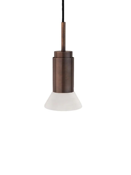 Donya ONYX Trapeze, white fra Anour - Browned Brass - Jacobsen Plus