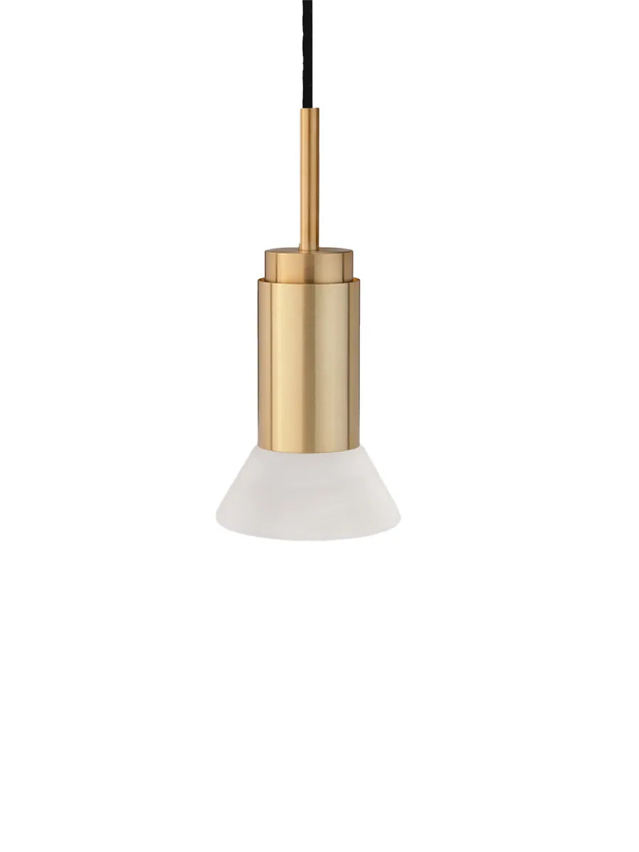 Donya ONYX Trapeze, white fra Anour - Brushed Brass - Jacobsen Plus