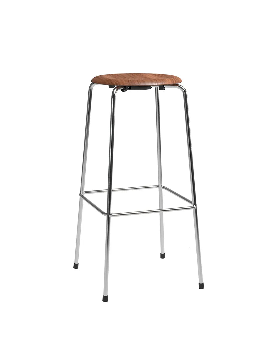 Dot Høj Barstol m. 4 ben, valnød finer af Arne Jacobsen - 1 - Jacobsen Plus