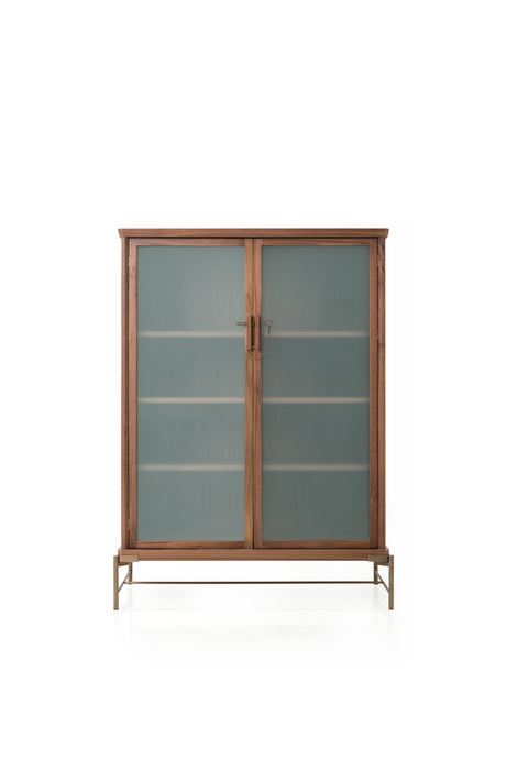 Dowry III kabinet, valnød, frosted glass fra Stellar Works - 1 - Jacobsen Plus