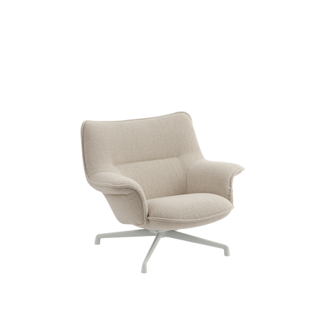 Doze Lounge Chair, Low Back, Heath tekstil, Tube base fra Muuto - Swivel Base - Jacobsen Plus