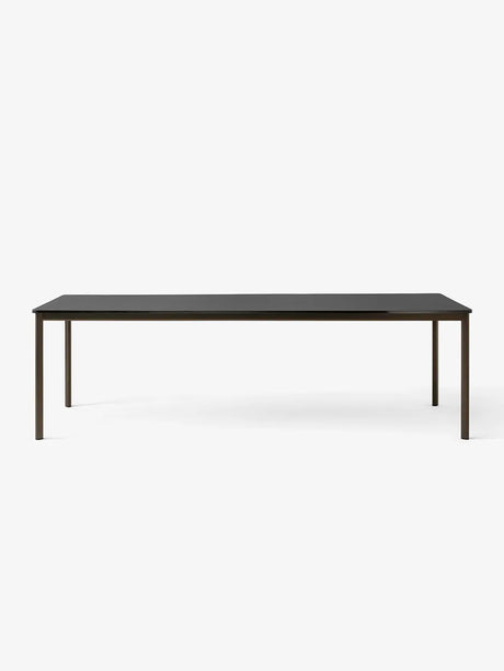 Drip Bord fra &Tradition - L: 141-170 x W: 80 x H: 74 cm / Bronzed Aluminium / Black Fenix Nano laminate - Jacobsen Plus